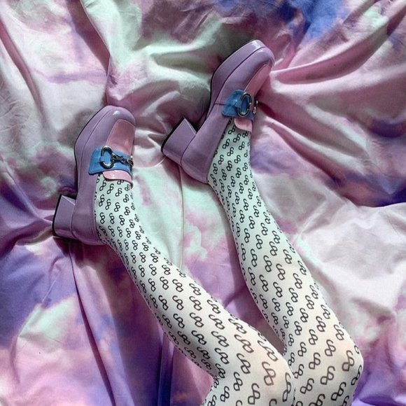 NEW 💕 Jeffrey Campbell Student 2 Platform Loafer Patent Leather Liliac - Picture 17 of 17